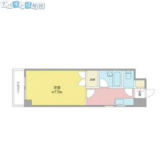 リバティプラザ東堀II【7階】の間取り