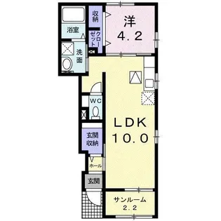 ベラルーチェヒミコ【1階】の間取り