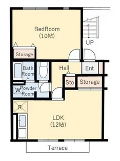 グリーンビレッジB【2階】の間取り