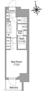コンフォリア・リヴ北新宿【5階】の間取り