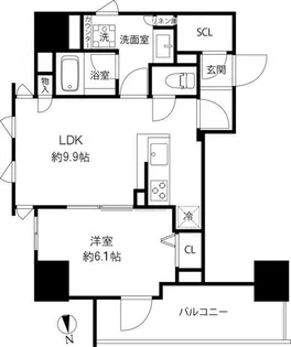 プレール・ドゥーク浅草橋【7階】の間取り