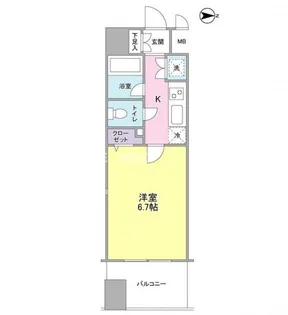 プロスペクト・グラーサ広尾【9階】の間取り