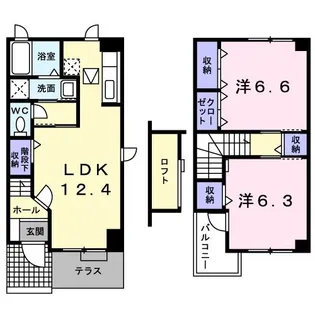 セレーノ城北【1階】の間取り