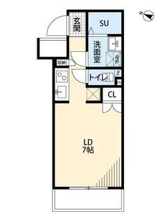 TRYM扇【1階】の間取り