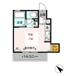 サンハウス中央【1階】の間取り