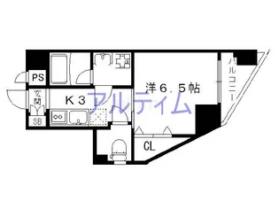 グラマシー京都【2階】の間取り