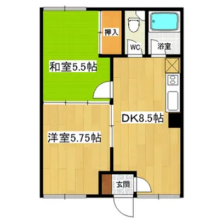 第2コーポ野尻【2階】の間取り