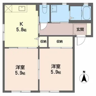 EDEL HEIM I A【1階】の間取り