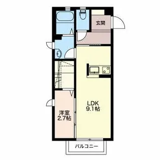 メゾンドローレル【1階】の間取り