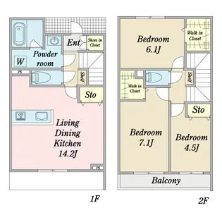 メゾン ボヌールの間取り