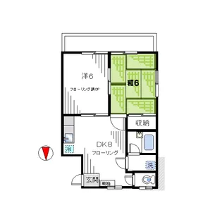 ハイツマツモト【2階】の間取り