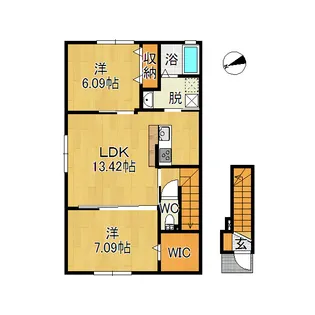 Suklaa B【2階】の間取り