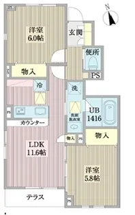 Esmeralda【1階】の間取り