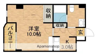 パラドール恩地【2階】の間取り