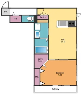 メゾンけこぼ坂【2階】の間取り