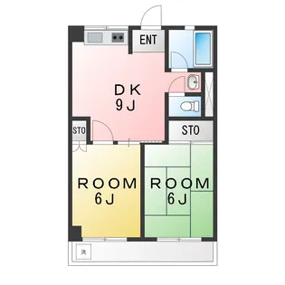 レジデンス大岡【4階】の間取り