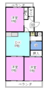センテコスモ市川【1階】の間取り