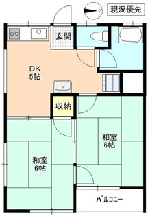 木藤アパート【2階】の間取り