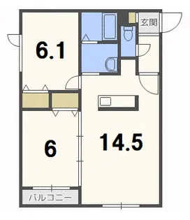 リバーサイドY’s【1階】の間取り