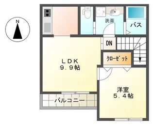 サン・ミロー【2階】の間取り