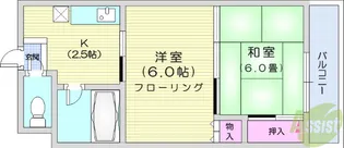 コーポラス中倉【3階】の間取り