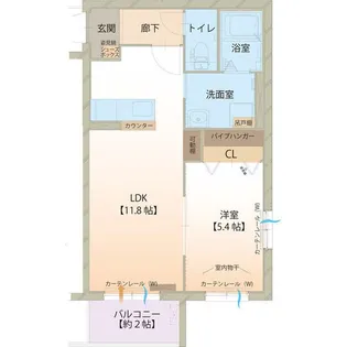 ハートフル 楓【1階】の間取り