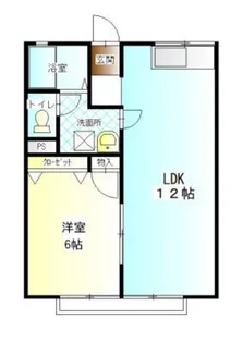 コーポドミールB【1階】の間取り