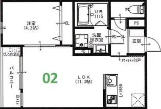 アート樟葉【3階】の間取り