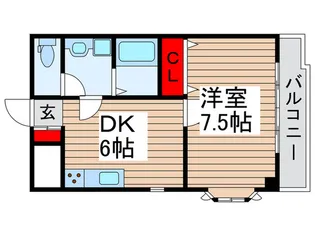 山喜タウン【1階】の間取り