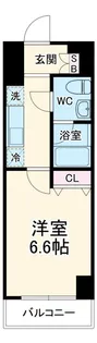 GENOVIA横浜関内skygarden【7階】の間取り