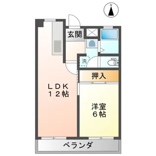 リアライズ木曽川【6階】の間取り