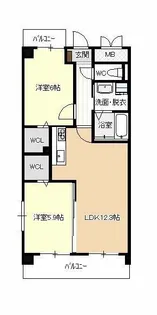 ベルデュール【3階】の間取り