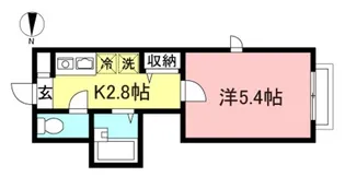 コーポ桜上水【1階】の間取り