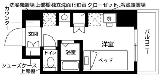 バウスクロス西船橋【4階】の間取り
