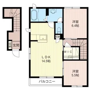 Le Soleil I【2階】の間取り