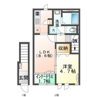 プルメリア【2階】の間取り