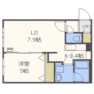 Qualia栄通【4階】の間取り