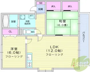 スプリングガーデンD【2階】の間取り