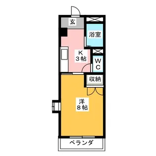 グランメール聖【1階】の間取り