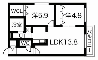 Airport One【2階】の間取り