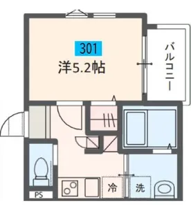 MELDIA蒲田III【3階】の間取り