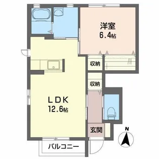 シャーメゾン・ポラン A【1階】の間取り
