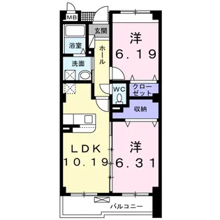 フィオーレ【2階】の間取り