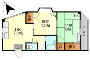 第2橋本ビル【4階】の間取り