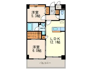 サウスフォー【2階】の間取り