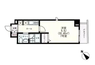 プリフェーム並木【7階】の間取り