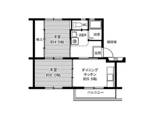 ビレッジハウス笹川8号棟【1階】の間取り