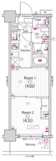 ガーラ雑色グランドステージ【1階】の間取り