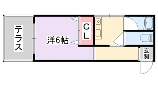 ルミエール香里【3階】の間取り