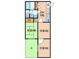 ベルメゾンE&Y【1階】の間取り